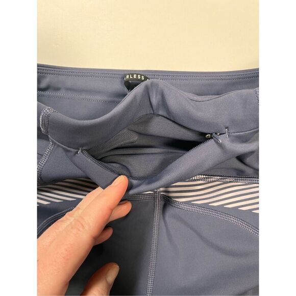 Athleta x Allyson Felix Womens Legend Shortie Bike Short Blue Size XS 980382-01 - Picture 11 of 16